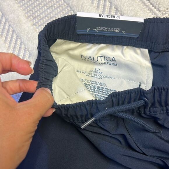 NAUTICA - Boys School Uniform Shorts in Navy - Picture 4 of 7